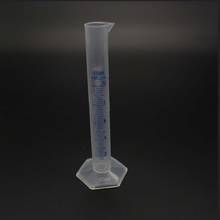 Cilindro de plástico para medição, 250ml, contêiner graduado, tubo para ferramenta de laboratório para a escola, acessórios, materiais de laboratório 2024 - compre barato