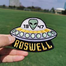 Nicediy-Parche de Alien UFO para planchar, parches bordados en 3D adhesivos, para ropa, CD 2024 - compra barato