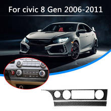 Car Interior Cover Trim Accessories Car Center Console Car Panel Trim Sticker Decoration for Honda Civic 8th Gen 06-11 LHD 2024 - buy cheap