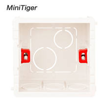 Minitiger 86mm*83mm*50mm For 86 Type Touch Switch and Socket Adjustable Mounting Box Internal Cassette  WhiteWiring Back Box 2024 - buy cheap