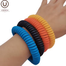 UKEBAY-brazaletes redondos hechos a mano para mujer, pulseras de goma de 4 diseños de colores, brazaletes de lujo con dijes, regalo de cumpleaños, joyería Punk para mamá 2024 - compra barato