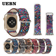 UEBN-Correa de estilo étnico para apple watch, correa de cuero reemplazable para iwatch series 4, 3, 2 y 1, de 38, 42, 40 y 44mm 2024 - compra barato