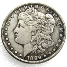 US Coins 1886 P/S/O Morgan Dollar copy Coins Silver Plated 2024 - buy cheap