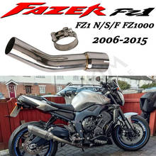 Exhaust Slip On For YAMAHA FZ1 N S F FZAER FZ1N FZ1000 ZX1000 2005 To 2016 Motorcycle Exhaust Escape Muffler Middle Link Pipe 2024 - buy cheap