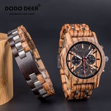 DODO-reloj analógico de acero inoxidable para hombre, accesorio de pulsera de cuarzo resistente al agua con cronógrafo, complemento masculino de marca de lujo con diseño militar y calendario 2024 - compra barato