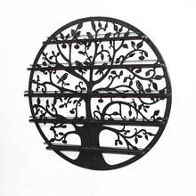 Hanging Wrought Iron Circular Art Nail Polish Wall Rack Display Stand Cosmetics Shelf Makeup Storage Organizer Holder 2024 - buy cheap