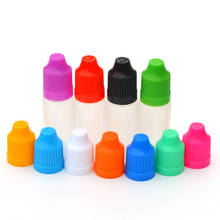Frascos conta-gotas de plástico 10ml, frasco vazio com tampa para crianças e frasco líquido de ponta fina e longa 2024 - compre barato