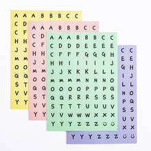 1Pcs DIY Colorful English Alphabet Sticker Scrapbooking Album Color Alphabet Salt Small Pattern Mobile Phone Decorative Stickers 2024 - buy cheap