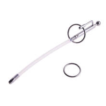 200mm Stainless Steel Silicone Hose-Connected Urethral Tube Penis Plugs for Men Urethral Sound Toys 2024 - buy cheap