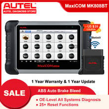 Autel MaxiCOM MK808BT OBD2 Scanner Automotive Car Diagnostic Tool All System Diagnostic Tools And 25+ Services MK808 BT Version 2024 - buy cheap