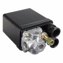 Compressor de ar, pressão automática, interruptor de controle de pressão normalmente fechado, válvula de corte 90-125psi 20a max para máquina de compressor de ar Compressor de ar, pressão automática, interruptor de controle de pressão normalmente fechado, válvula de corte 90-125psi 20a max para máquina de compressor de ar