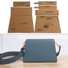 1Set DIY Kraft Paper Template Fashion Lovely Organ Bag Shoulder Crossbody Bag Leather Craft Pattern DIY Stencil Sewing Pattern 2024 - buy cheap