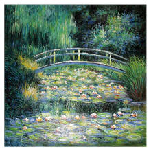 diamond embroidery"Water lilies and Japanese Bridge Claude Monet"diy diamond painting,picture of rhinestones,cross-stitch 2024 - buy cheap