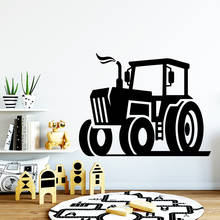 Creatively Tractor Vinyl Wall Sticker Decals For Kids Room Decoration Boys Bedroom Decor Stickers On The Wall Farm Decor Decals 2024 - buy cheap