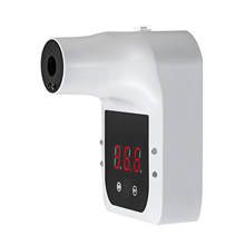 Автоматический Инфракрасный термометр, Бесконтактный Настенный ИК-термометр с ЖК-дисплеем, цифровой измеритель температуры для офиса и магазинов 2024 - купить недорого