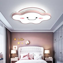 Modern LED Dimmable Cloud Ceiling Light with Remote Control Gold Pink Lamp for Children's Room Kids Girls Bedroom Nursery 2024 - buy cheap