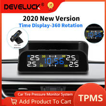 TPMS para coche, herramienta de reloj Solar inteligente, 4 sensores de presión de neumáticos, Sensor interior o externo, alerta de Temperatura, novedad de 2021 2024 - compra barato