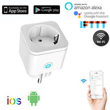 Wireless WiFi Smart Plug EU Adaptor Remote Voice Control Power Energy Monitor Outlet Timer Socket for Alexa Google Home 2024 - buy cheap