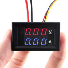 DC 0-100V 10A Digital Voltmeter Ammeter Dual Display Voltage Detector Current Meter Panel Amp Volt Gauge 0.28" Red Blue LED 2024 - buy cheap