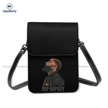 Nipsey hussle bolsa de ombro escritório feminino saco do telefone móvel presentes sacos de couro do vintage 2024 - compre barato