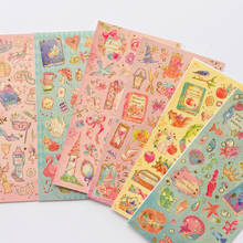 1 Sheet Alice Princess Flower Gilding Sticker Scrapbook Decoration PVC Stationery DIY Stickers 2024 - buy cheap