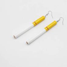 Creative personality cute simulation cigarette pendant jewelry ladies earrings 2024 - buy cheap