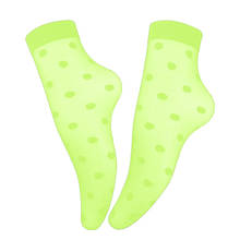 Neon Color Women Socks Green Pink Black Khaki Polka Dot Silk Socks Summer Hot Fashion Transparent Sock Short Thin Anti-Hook Sock 2024 - buy cheap