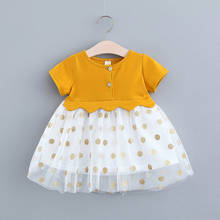 Осень-лето 2021, платье для новорожденного младенца, хлопковое платье для малыша для девочек, модная одежда для маленьких девочек 2024 - купить недорого