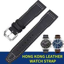 Ремешок для часов OTMENG из натуральной кожи, кожаный браслет для IWC Pilot Mark III IW327004/377714, 20 мм 21 мм 2024 - купить недорого