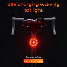 Фонарь задний велосипедный с зарядкой от USB и светодиодной Предупреждение светильник кой 2024 - купить недорого