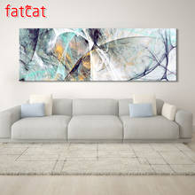 FATCAT large 5D Diy Daimond Painting Abstract line landscape art Full Diamond Painting Round Rhinestone Embroidery Sale AE1234 2024 - buy cheap