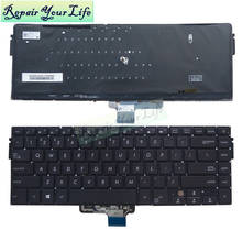 laptop keyboard for ASUS VivoBook 15 X510UQ UK US English 0KNB0-4626US00 AEXKGU01010 9Z.NDXBQ.401 NSK-WK4BQ black backlight 2024 - buy cheap