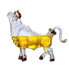 Novelty Animal Cow Shaped Style Home Bar Whiskey Decanter for Liquor Scotch Bourbon 33.81 oz 2024 - buy cheap