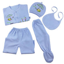 Conjuntos de roupas para bebês bebês, roupas para meninos e meninas com chapéu e calças de algodão 0-3 meses 2024 - compre barato