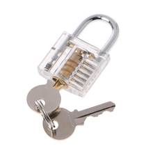 50mm/2" 50mm/2" Transparent Cutaway Locks Inside View Practice Padlock Visible View Lock Training Skill Locks Keyed Padlock Tool 2024 - buy cheap