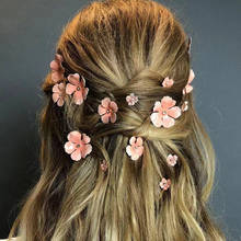 5PC/Set Sweet Alloy Flower Hair Pins Hair Clip for Women Bridal Headdress Crystal Hair Pin  Hair Stick Girl  Hair Accessories 2024 - buy cheap