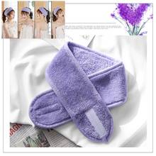 Purple Cosmetic Headbands Soft Elastic Hair Band Hairlace for Washing Face Shower Spa Makeup Tools Magic Tape Makeup Hairband T2 2024 - buy cheap