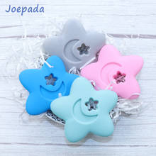 Joepada Star Shaped  Silicone Teether Baby Teething Chewed DIY Teething Necklace Accessories Teether Toys BPA Free Silicone Bead 2024 - buy cheap