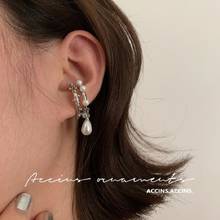 ZDMXJL 2021 New Arrival Fahion Women's Earrings Retro Metal Pearl Ear Clip Earrings for Women Bijoux Jewelry Gifts Drop-shipping 2024 - buy cheap