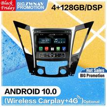 128gb carplay android 10 tela do carro dvd player para hyundai sonata 2011 2012 2013 wifi gps navi auto unidade de cabeça áudio estéreo rádio 2024 - compre barato
