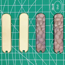 Balanças de maçaneta feitas em latão com pinça, palito de dente cortado para 58mm, faca de exército suíço 2024 - compre barato