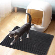 Прямая поставка 4 размера коврик для кошачьего туалета EVA двухслойный коврик для кошачьего туалета с нижним слоем домик кровать для кошки товары для кошек коврик 2024 - купить недорого