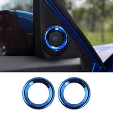 Interior Door Audio Speaker Ring Cover Trim for 10Th Gen Honda Civic 2019 2018 2017 2016, Blue 2024 - buy cheap