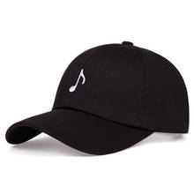 Moda algodão boné de beisebol hip-hop chapéu nota musical bordado selvagem boné de golfe verão chapéus de sol chapéu pai snapback chapéus gorras 2024 - compre barato