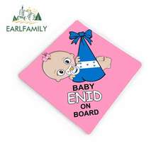 EARLFAMILY 13cm x 12cm Car Stickers Personalized Baby on Board Honduras Flag Girl Pink Car Windscreen Sticker Graphic 2024 - buy cheap