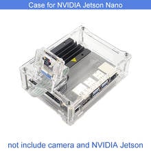 Jetson-suporte de câmera nano acrílico + capa transparente, suporte de instalação, capa acrílica para 8mp 77 graus imx219 2024 - compre barato