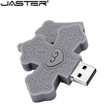 Флэш-накопитель JASTER fashion Cross USB, 4 ГБ 8 ГБ 16 ГБ 32 ГБ 64 ГБ флеш-накопитель USB 2,0, карта памяти, персональный подарок 2024 - купить недорого