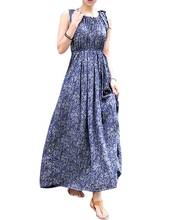 Las mujeres largo Boho Maxi vestido Vintage vestido Floral Vestidos de talla grande nuevo 2024 - compra barato