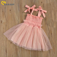 Ma & Baby-vestido de tul para bebés de 0 a 4 años, sin mangas, con lazo de princesa, para fiestas y vacaciones 2024 - compra barato