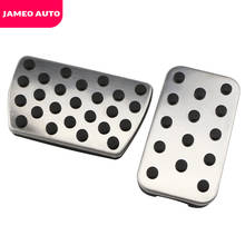 Jameo Auto No Drilling Car Fuel Brake Footrest Pedal Cover Accelerator Brake Foot Rest Pedals for Honda Civic 10th 2016 - 2020 2024 - buy cheap